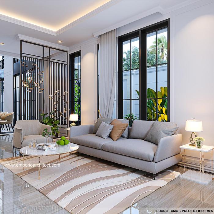 Mrs. IRM 1444 Classic House 2 Floors Design - Bintaro, Tangerang ...